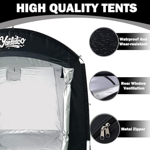 Yanledoo Bike Storage Tent for 2-5 Bikes, Outdoor Waterproof Shelter(Black) — view 5