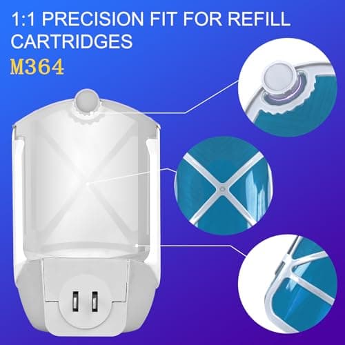 10 Pack Refill Cartridges, 2026 Upgraded Flying Insect Trap Refills Compatible with Flying Insect Trap Indoor Light M364 M364A Fully Compatible Size,Fly Catcher Trap (10 Refill Cartridges)