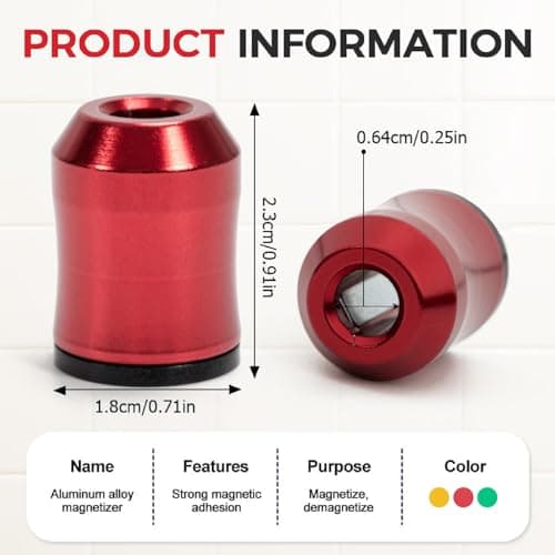 Magnetic Screw Ring Holder,Strong Magnetic Bit Holder & Screwdriver Accessory–1/4 Inch Hex Magnetic Tool Holder for Tight Spaces,Secure Grip Magnetizer Rings for Power Bits (3-Pack Multicolor) — view 3