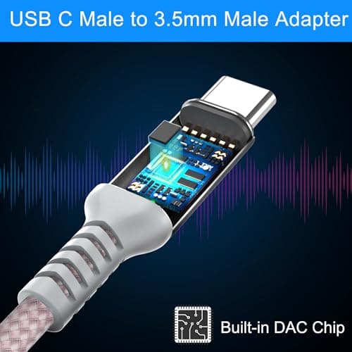 Elebase for iPhone 17 Air Aux Cable 4FT,USB C to 3.5MM Jack Auxiliary Cord — view 5