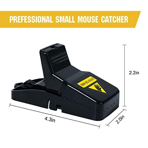 6 Pack Mouse Traps Indoor for Home,Mice Traps for House,Reusable Mouse Trap That Work,Small Mice Catchers for Home Indoor, Quick Set Mousetraps Effective — view 2