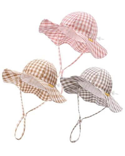 FURTALK Baby Sun Hat Toddler Summer Hats UPF 50+ Wide Brim Girls Boys Bucket Hat