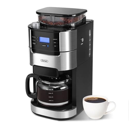 Gevi 10-Cup Grind-And-Brew Drip Coffee Maker with Built-In Burr Grinder