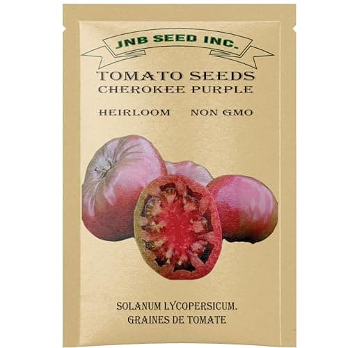 6-Variety Heirloom Tomato Seed Pack 300+ Seeds (50 Seeds Per Pack) Non-GMO Heritage Seeds for Cherokee Purple, Bonny Best, Roma VF, Red Cherry Large, Brandywine Pink & Golden Jubilee Tomatoes — view 2