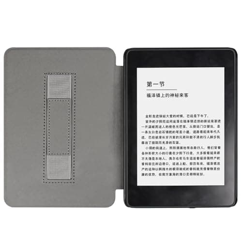COCFOOKIW Case for 6" Kindle Paperwhite(5th/6th/7th Generation-2012/2013/2015) -Premium PU Leather Cover with Hand Strap and Auto Sleep/Wake(Model: EY21 & DP75SDI) — view 3