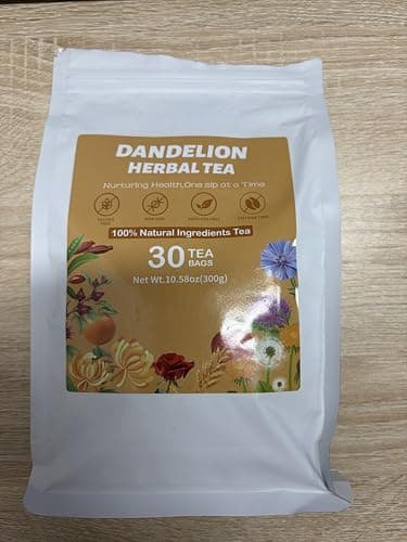 Dandelion Herbal Tea, Liver Cleanse Detox & Repair Dandelion Root Tea Support Kidney & Liver Health, 14 Precious Ingredients Formula Herbal Teabags for Men & Women (1 Pack/30 Bags)
