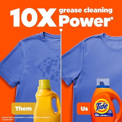 Tide Laundry Detergent Liquid, Original Scent, 25 Loads, Works on 100% of Common Stains, Laundry Soap, Liquid Laundry Detergent, 1.06L — view 4