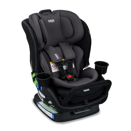 Britax Poplar S Convertible Car Seat, 2-in-1 Car Seat Extended Rear Facing, 17” Slim Car Seat Design with Fast & Easy ClickTight Installation, Anti-Rebound Bar & SafeWash Fabrics — Stone Onyx — view 2