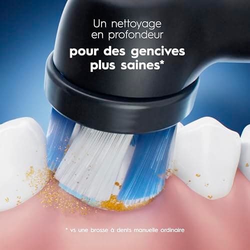 Oral-B iO Genuine Ultimate Clean Replacement Brush Heads, Black, 2ct Refills, 6 Month Supply, Compatible Exclusively with Oral-B iO Electric Toothbrushes, Not Compatible with any Other Series Including: Pro, Vitality, Smart, or Genius — view 9