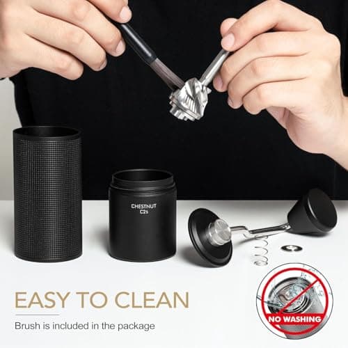 TIMEMORE Chestnut C2S Manual Coffee Grinder Capacity 25g with CNC Stainless Steel Conical Burr, Internal Adjustable Setting, Double Bearing Positioning, French Press Coffee for Hand Grinder — view 2