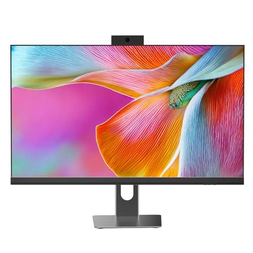 Cybrimax All in One Desktop Computer, 24" Display, i5 CPU Up to 3.3 GHz, 16GB RAM, 256 GB SSD, Privacy Protection Webcam, WiFi 6 + BT 5.3, Win11 Home, Black