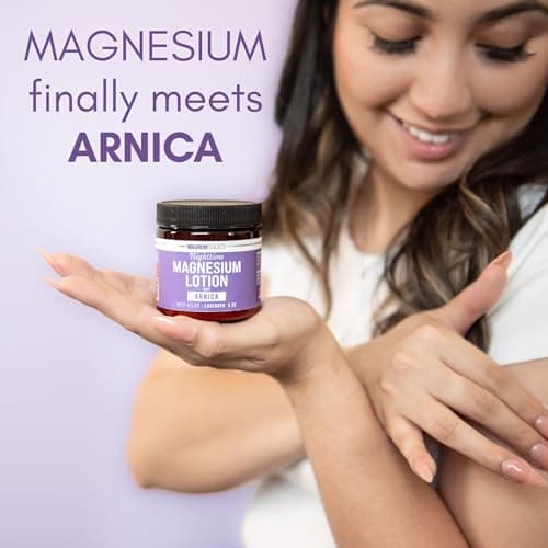 Nighttime Magnesium Lotion with Arnica – Highly Concentrated Magnesium for Muscles & Joints – Apply to Legs or Feet Before Bed – Skin-Friendly — view 3