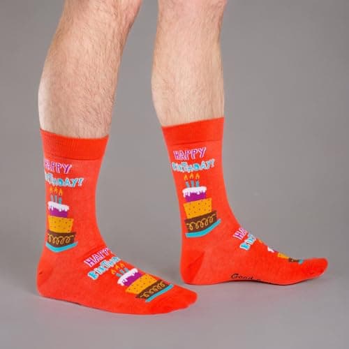 Good Luck Sock Men's Happy Birthday Socks, Adult, Shoe Size 7-12 — view 2