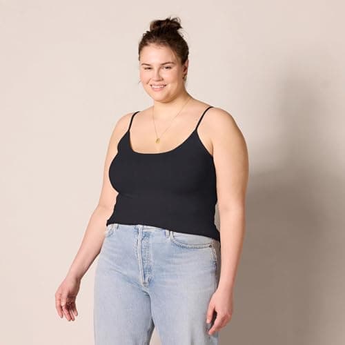 Amazon Essentials Women's 4-Pack Slim-Fit Camisole, Black, Large — view 5