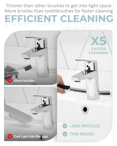 SXhyf Cleaning Brush, Hard Bristle Crevice Cleaning Brush for Narrow Corner — view 2