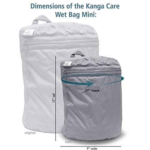 Kanga Care Wet Bag MINI Seam Sealed Waterproof 3D Dimensional for Baby Cloth Diapers, Travel, Beach, Pool, Gym, Swim | Copper — view 3