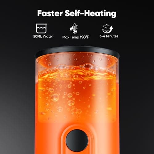MyCampix Portable Espresso Machine for Travel, Self-Heating Coffee Maker Works with Capsules & Ground Coffee, Type-C Rechargeable for Outdoor Camping Car RV Business Trips — view 3