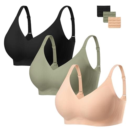 habibee Jelly Bra for Women No Underwire Comfort Seamless Bras Push Up Wireless Bras Full Coverage Bralettes
