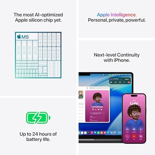 Apple 2026 MacBook Pro Laptop with Apple M5 chip with 10-core CPU and 10-core GPU: Built for AI, 14.2-inch Liquid Retina XDR Display, 32GB Unified Memory, 1TB SSD; Space Black — view 5