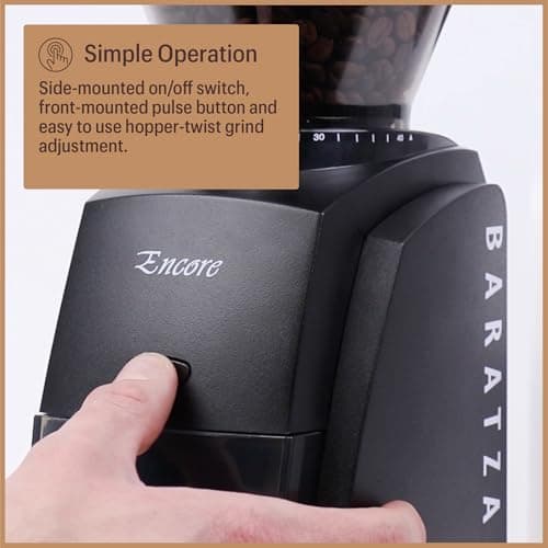 Baratza Encore Coffee Grinder ZCG485BLK, Black — view 7