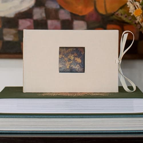 Kolo Noci Small 4x6 Photo Album, Holds 24 Photos, Ideal for Weddings and Baby Books, Indian Yellow — view 4