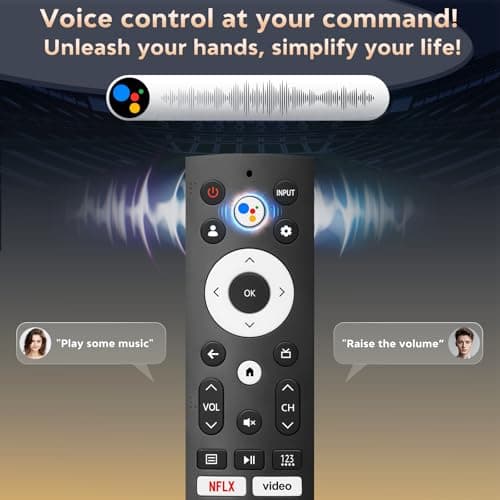 Voice Remote Control Replacement for Hisense Smart Google TV，Compatible with Hisense QLED UHD Mini-LED ULED Google TVs — view 3