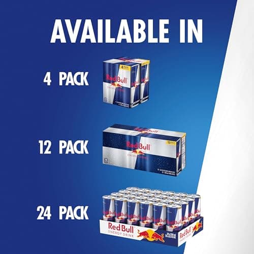 Red Bull Energy Drink with 80mg Caffeine plus Taurine & B Vitamins, 8.4 Fl Oz, Pack of 24 Cans — view 8