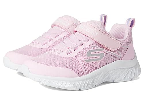 Skechers Unisex-Child Microspec Plus - Swirl Sweet Sneaker, Light Pink, 9 Toddler