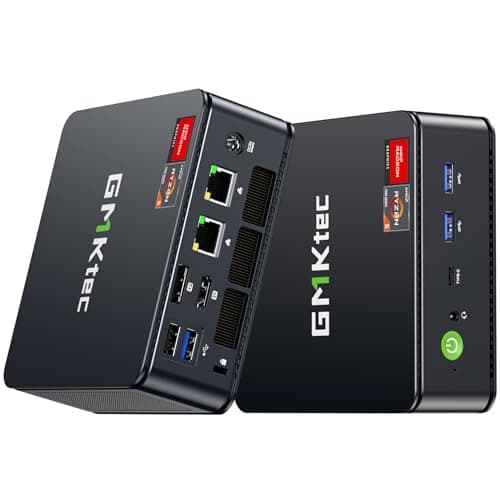 GMKtec M6 Ultra Gaming Mini PC Ryzen 7640HS (Upgraded 6600H/ 6800H), 32GB RAM DDR5 512GB SSD Dual NIC LAN 2.5GbE Desktop Computers Office Home, Triple 4K Display, WiFi 6, USB4, BT 5.2, DP, HDMI 2.0