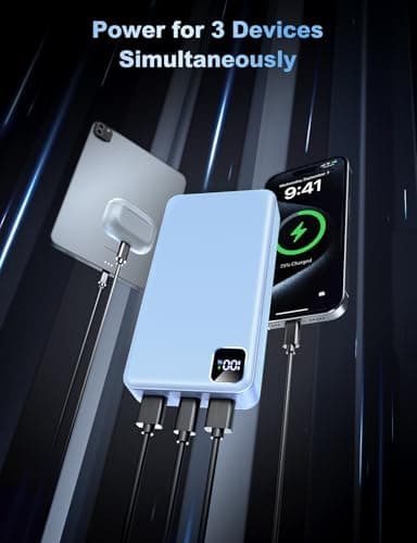 Portable Charger Power Bank, 56800mAh Battery Pack, 22.5W Fast Charging Portable Phone Charger for Camping Travel Essential Compatible with iPhone 17/16/15/14/13 Series, Samsung, Google,iPad-SkyBlue — view 2