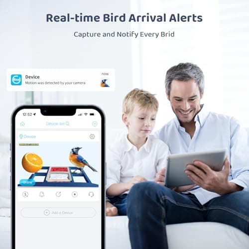 LIWAN Bird Feeder with Camera Solar Powered, 1 Year Trial AI Identify, 2K Live Video, Smart Bird Feeder Camera Wireless Outdoors, 2.4GHZ WiFi, Instant Arrival Alerts, Bird Lover Gifts — view 2