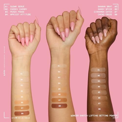 NYX PROFESSIONAL MAKEUP Wonder Snatch Setting Powder, Lifting Loose Powder With Up To 16HR Wear - Cacao Craze (Translucent Deep) — view 4