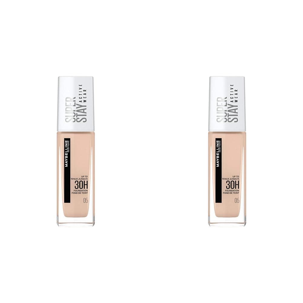Maybelline New York Super Stay Active Wear, waterproof foundation with high coverage, long-lasting facial make-up for light skin types, colour: No. 10 Ivory (Light), 1 x 30 ml — view 21