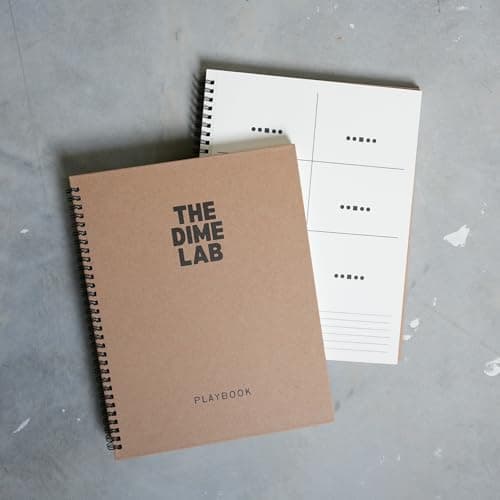 The Dime Lab Football Playbook - Coaching Notebook, 50 Double-Sided Pages