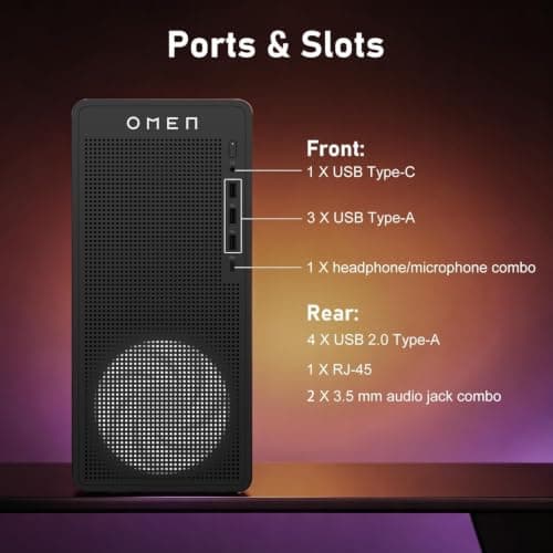 HP OMEN MAX 45L RTX 5090 AMD Ryzen 9 9900X3D 5.5GHz Gaming Desktop — view 2