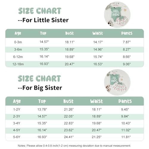 FAMIHAO Big Sister Little Sister Matching Outfits Baby Girl Romper Tops with Floral Shorts Summer Clothes Set,3-6M Green — view 6