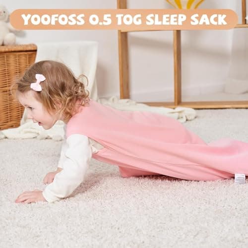 Yoofoss Baby Sleep Sack 24-36 Months Wearable Blanket for Babies 100% Organic Cotton 2-Way Zipper TOG 0.5 Toddler Sleeping Sack 3 Pack, Sleep Sacks — view 4