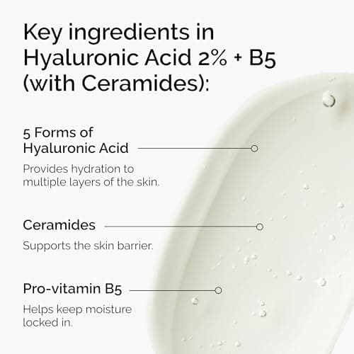The Ordinary Hyaluronic Acid 2% + B5 (with Ceramides), Multi-Depth Hydration Serum for Plumper, Smoother Skin, 1 Fl Oz — view 2