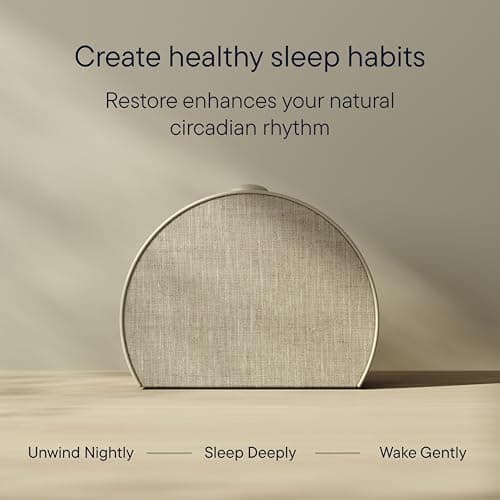 Hatch Restore 3 Sunrise Alarm Clock, Sound Machine, Smart Light (Putty) - White Noise, Screen-Free Sleep Routine — view 5