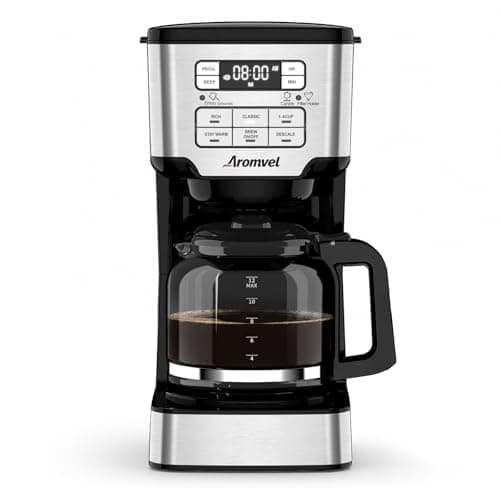 Aromvel 12-Cup Drip Coffee Maker Programmable, Adjustable Brew Strength