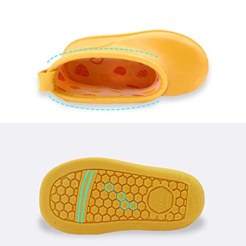 Toddler Rain Boots Baby Rain Boots Short rain boots for toddler Easy-on Lightweight and Waterproof — view 4