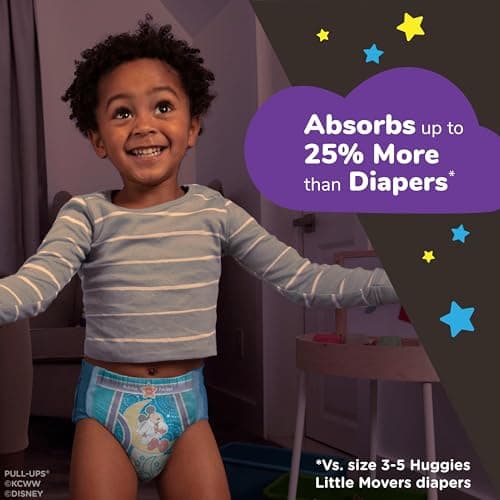 Pull-Ups Boys' Night-Time Potty Training Pants, Size 4T-5T Overnight Training Underwear (38-50 lbs), 52 Ct — view 2