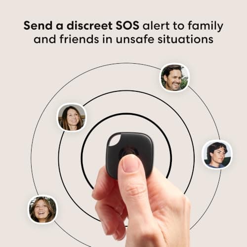 Life360 Tile - Bluetooth Tracker, Keys Finder and Item Locator for Keys, Bags and More. Phone Finder. Both iOS and Android Compatible. 1-Pack (Black) — view 4