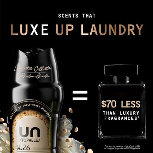 Downy Unstopables Unlimited Collection In-Wash Laundry Scent Booster Beads, No. 26, Fine Fragrance, Long-Lasting Fresh Scent Beads, 303 g