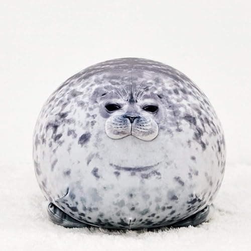 MerryXD Chubby Blob Seal Pillow,Stuffed Cotton Plush Animal Toy Cute Ocean Large(23.6 in) — view 3