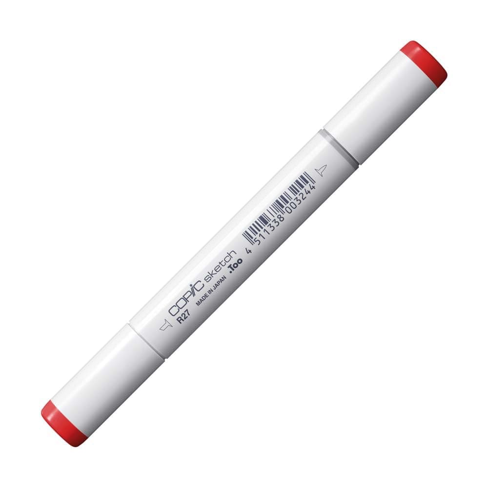 COPIC Sketch Coloured Marker Pen - (R-27) Cadmium Red, For Art & Crafts, Colouring, Graphics, Highlighter, Design, Anime, Professional & Beginners, Art Supplies & Colouring Books — view 2