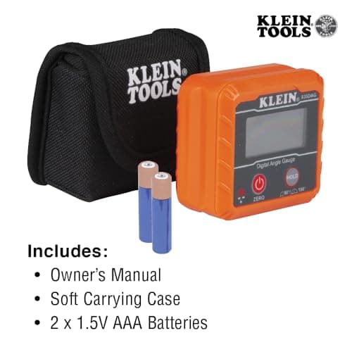 Klein Tools 935DAG Digital Electronic Level and Angle Gauge, Measures 0 - 90 and 0 - 180 Degree Ranges, Measures and Sets Angles — view 3