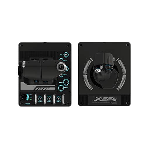 Logitech G X56 H.O.T.A.S Throttle and Joystick Flight Simulator Game Controller, 4 Spring Options, +189 Programmable Controls, RGB Lighting, 2x USB, PC - Black — view 2