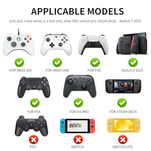Flyingmage Glitter Star Switch 2 Joycon Thumb Grips Caps, 4 PCS Cute Kawaii 3D Silicone Analog Thumbstick Button Cover for PS5/PS4, Xbox Series X/S, Xbox One, Switch PRO Controller Joystick Caps — view 5