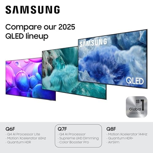 Samsung 43-Inch Class QLED Q7F Series Samsung Vision AI Smart TV (2025 Model, 43Q7F) Quantum HDR, Object Tracking Sound Lite, Q4 AI Gen1 Processor, 4K upscaling, Gaming Hub, Alexa Built-in — view 4
